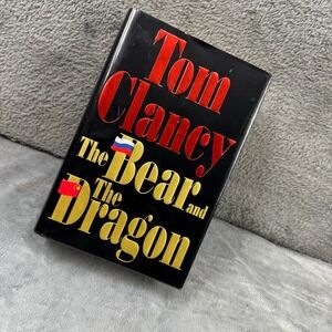 Tom Clancy The Bear and the Dragon Book OS Black Excellent Hardcover 1st Ed 2000